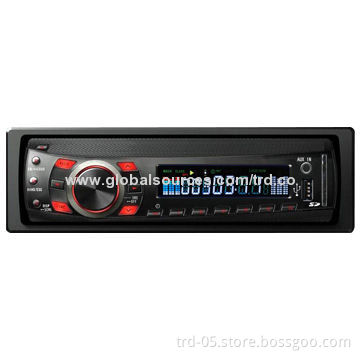 One Din Deckess Car MP3/FM Radio Player with LCD display, Stereo, Supports USB/SD/MMC card
